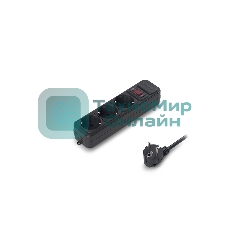 Сетевой фильтр ExeGate EX221176RUS SP-3-1.8B (3 розетки, 1.8м, евровилка, черный)
