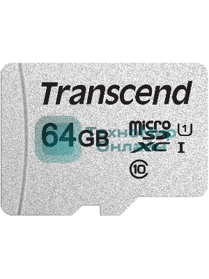 Флеш карта microSD 64Gb Transcend microSDXC Class 10 UHS-I U1, (без адаптера), TLC