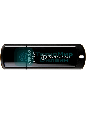 Флешка USB Transcend JetFlash 350 (TS64GJF350), 64Gb, USB 2.0, R/W 15/7, черный