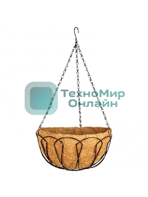 Кашпо подвесное Palisad, с кокосовой корзиной, диаметр 30 см