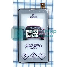 Сенсорное стекло (тачскрин) для Irbis TZ777, черное с рамкой