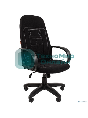 Кресло Chairman 727 черный, ткань, 120 кг