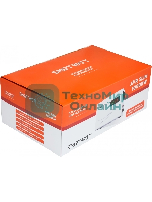 Настенный стабилизатор напряжения SMARTWATT AVR SLIM 1000RW (100W - 260W, 1000VA, 1 кВт, 50 Гц, розеток - 1, LED-дисплей
