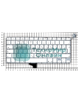 Клавиатура для ноутбука MacBook A1342 белый 13,3
