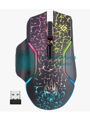 Мышь беспроводная Defender Oneshot GM-067 черный, 3200 dpi, радиоканал, USB, кнопки - 7