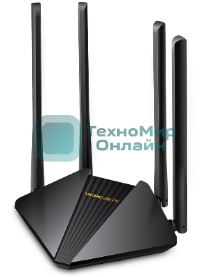 Wi-Fi роутер MERCUSYS MR30G, Wi-Fi 5, AC1200, 2.4/5ГГц, 2 LAN, черный