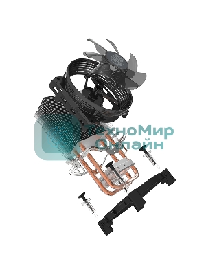 Кулер Cooler Master CPU Cooler Hyper T20, RPM, W, Full Socket Support