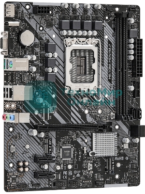 Материнская плата ASRock H610M-H2/M.2 D5, LGA 1700, Intel H610, 2xDDR5, 4xSATA, 1xM.2, 1xPCIe 4.0 x16, 1xPCIe x1, 2xHDMI, 1x 1Gb LAN, 4xUSB-A 2.0, 2xUSB-A 3.2 Gen 1, 3x3.5 мм, 7.1, mATX