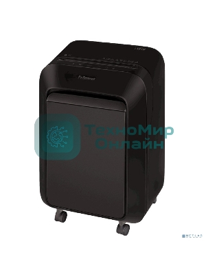Шредер Fellowes PowerShred LX210 черный (секр.P-4) перекрестный 16лист. 23лтр. скрепки скобы пл.карты