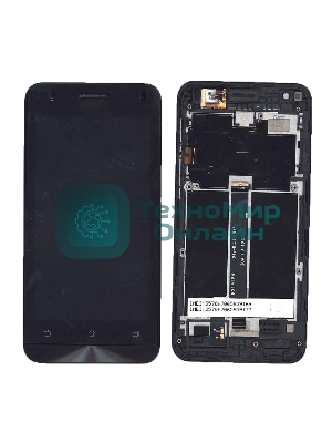 Дисплей для Asus ZenFone C ZC451CG, черный c рамкой