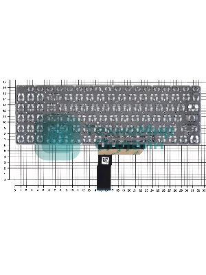 Клавиатура для ноутбука Asus VivoBook PRO 16 M7600QA черная