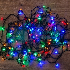 Гирлянда светодиодная Neon-night универсальная 120 LED МУЛЬТИКОЛОР 12 метров с контроллером