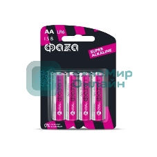 Элемент питания алкалиновый LR 6 Super Alkaline BL-4 (уп.4шт) ФАZА 4895205000285, 1.5 В