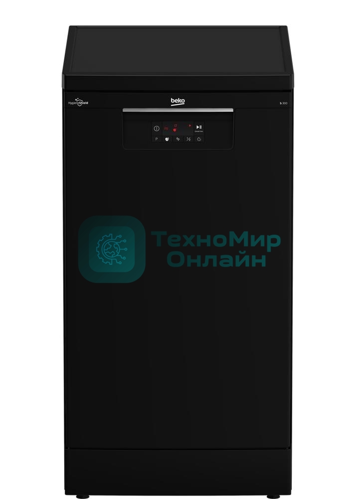 Посудомоечная машина Beko BDFS15020B, черная, 44.8 см, 10 компл., 49 дБ, класс A