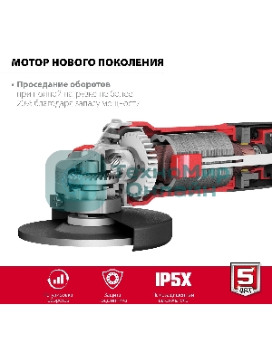 Угловая шлифовальная машина Зубр 125 мм, 1100 Вт.