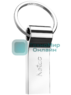 Флешка USB Netac U275 (NT03U275N-016G-20SL), 16Gb, USB 2.0, R/W 50/15, серебристый