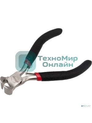 Кусачки торцевые Rexant Мини 100 мм никелированные, авторазжим, обливные рукоятки