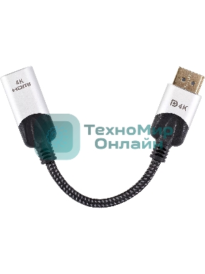 Кабель VCOM DisplayPort TO HDMI 4K 0.15 M CG621M-0.15