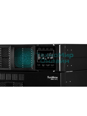 Источник бесперебойного питания Systeme Electriс Smart-Save Online SRT, 5000VA/5000W, On-Line, Extended-run, Rack 2U+3U(Tower convertible), LCD, Out: Hardwire, SNMP Intelligent Slot, USB, RS-232, Pre-Inst. Web/SNMP