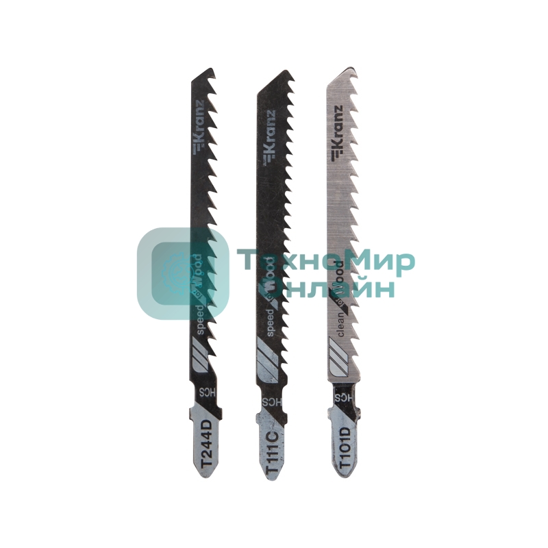 Набор полотен для электролобзика Kranz № 4 T101D/T111C/T244D (3 шт./уп.)