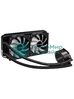 Система жидкостного охлаждения ExeGate BlackWater-240V2.PWM.RGb черный, 120 мм, алюминий, 2000 об/мин, 22 дБ, 4 pin, 220 Вт