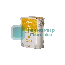 Картридж струйный Sakura C4913A (№82 Yellow) для HP, желтый, 72 мл.