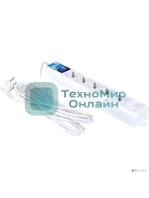 Фильтр-удлинитель PowerCube PRO (SPL(5+1)-16B-P-5М) 5.0 м, LC контур - подавление В/Ч помех, 16А/3,5 кВт