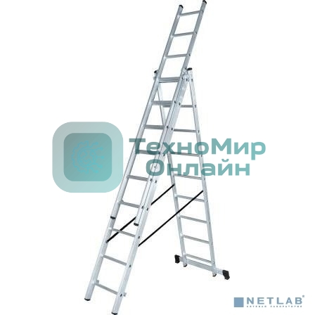 Лестница алюминиевая трехсекционная Вихрь ЛА 3х8 73/5/1/21