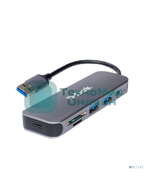 USB-концентратор D-Link DUB-1325/A2A с 2 портами USB 3.0, 1 портом USB Type-C, слотами для карт SD и microSD и разъемом USB 3.0