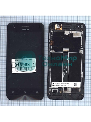 Дисплей для Asus ZenFone C ZC451CG, черный c рамкой