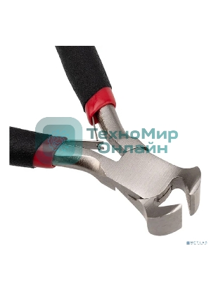 Кусачки торцевые Rexant Мини 100 мм никелированные, авторазжим, обливные рукоятки