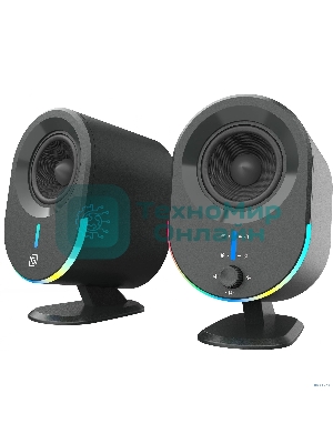 Акустическая система Оклик OK-303A 2.0 черный 20Вт BT