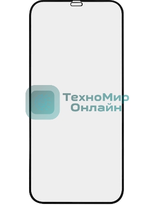 Защитное стекло для экрана Redline черный для Apple iPhone 12 Pro Max антиблик. 1шт. (УТ000021879)