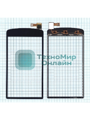 Сенсорное стекло (тачскрин) для OPPO N1 mini, черное