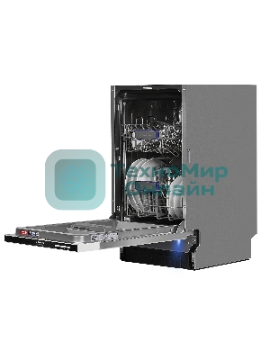 Встраиваемая посудомоечная машина Maunfeld MLP-082D Light Beam, серебристый, 44.8 см, 9 компл., 49 дБ, класс A++