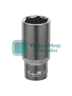 Головка торцевая удлиненная, 27 мм, 6-гранная, CrV, под квадрат 1/2