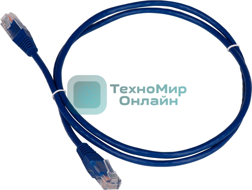 Патч-корд LANMASTER TWT-45-45-10-BL вилка RJ-45-вилка RJ-45 cat.5е 10м синий ПВХ (уп.:1шт)