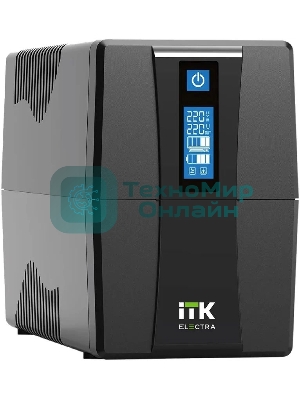 Источник бесперебойного питания ITK Electra EET-1000VA-1-002-S 600Вт 1000ВА черный