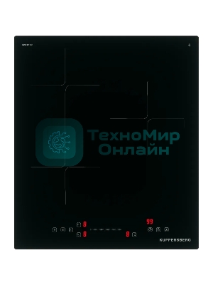 Варочная панель Kuppersberg ICI 412, индукция, High-Tech, прямой край, 9 уровней мощности, бустер, Stop and Go, Flexi-zone, автоматическое отключение, таймер, индикатор остаточного тепла, сенсорное управление, черный