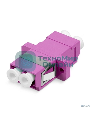 Проходной адаптер оптический Cabeus, LC (MM), Duplex, om4