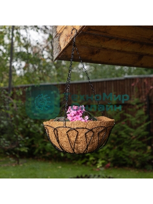 Кашпо подвесное Palisad, с кокосовой корзиной, диаметр 30 см