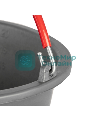 Ведро строительное Matrix пластмассовое 16 л, ударопрочное, обрезиненная ручка