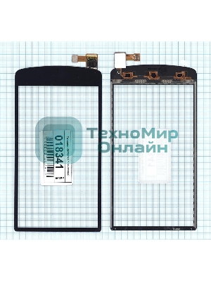 Сенсорное стекло (тачскрин) для OPPO N1 mini, черное