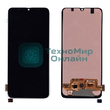 Дисплей для Samsung Galaxy A70 SM-A705F в сборе с тачскрином (OLED full size) черный