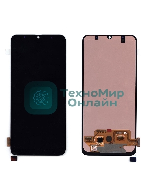 Дисплей для Samsung Galaxy A70 SM-A705F в сборе с тачскрином (OLED full size) черный