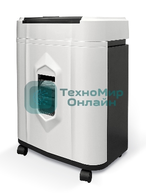 Шредер Heleos АП20-5 белый/черный с автоподачей (секр.P-5) перекрестный 131лист. 20лтр. скрепки скобы пл.карты