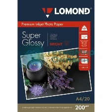 Фотобумага Lomond 1101112 A4/200г/м2/20л./белый высокоглянцевое для струйной печати