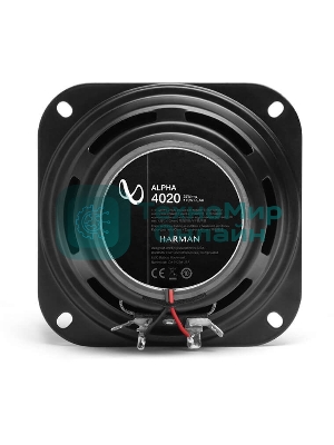 Колонки автомобильные Infinity Alpha 4020 (без решетки) 175Вт 88дБ 4Ом 10см (4дюйм) (ком.:2кол.) коаксиальные двухполосные