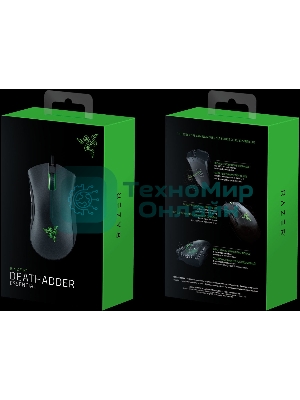 Мышь проводная Razer DeathAdder Essential черный, 6400 dpi, USB, кнопки - 5
