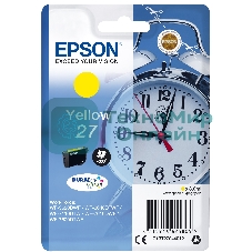 Картридж струйный Epson T2704 (C13T27044022/C13T27044020) желтый, 300 стр., для WF7110/7610/7620 (300стр.)